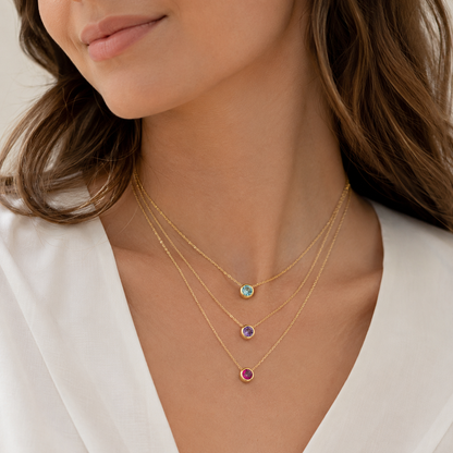 Birthstone ketting