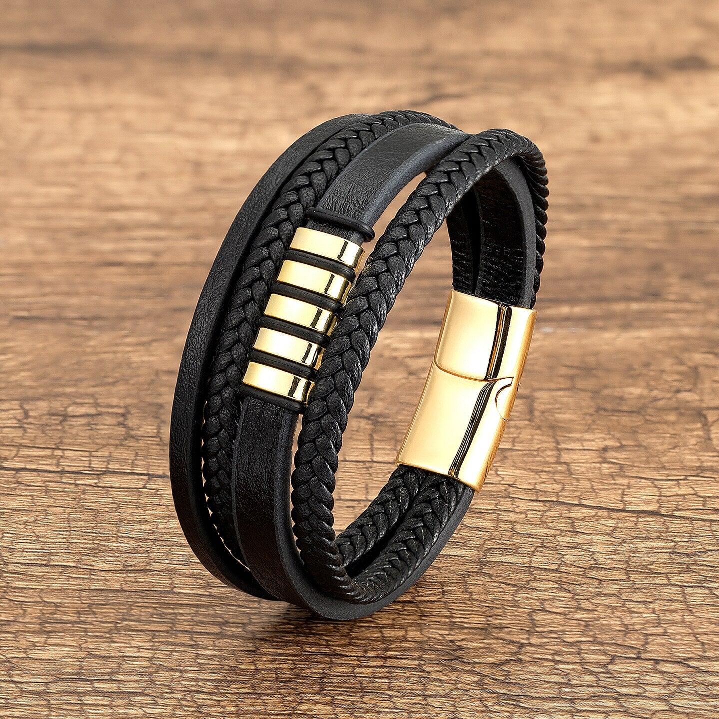 Zelestino Titan Braided Luxe Armband
