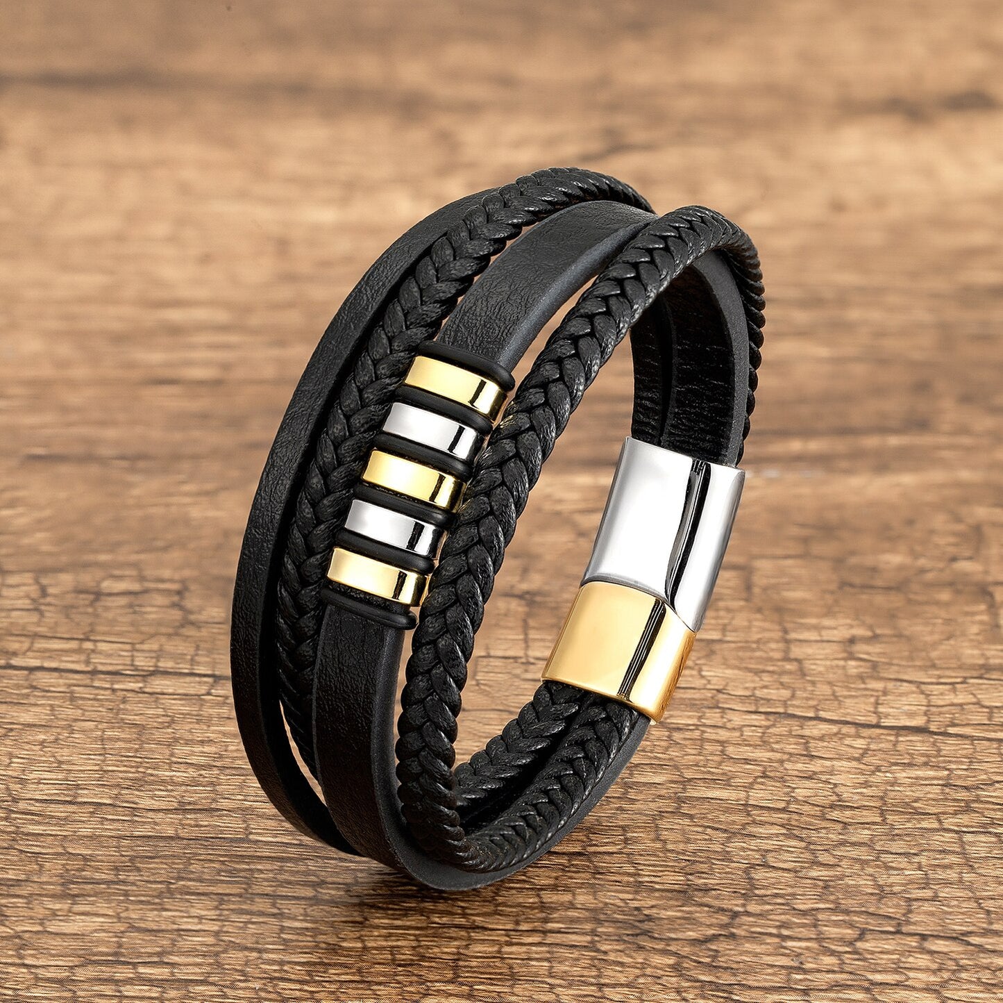 Zelestino Titan Braided Luxe Armband