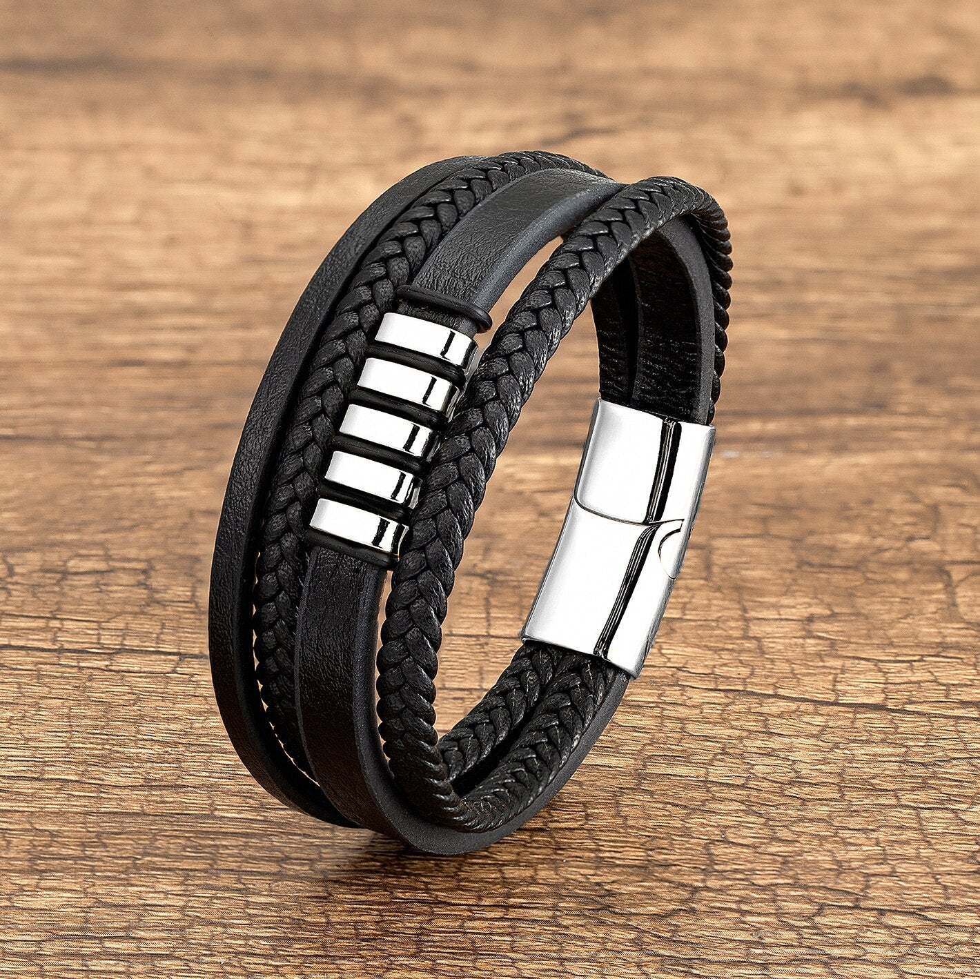 Zelestino Titan Braided Luxe Armband