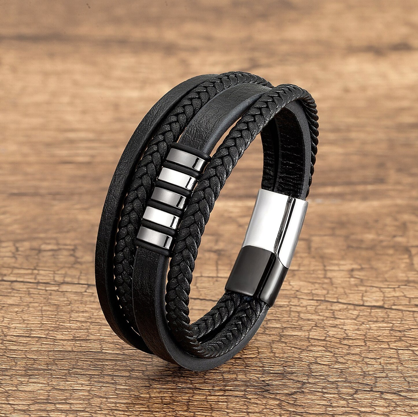Zelestino Titan Braided Luxe Armband